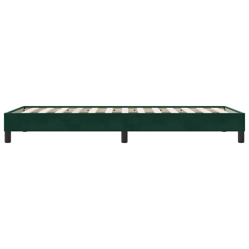 Lovos rėmas be čiužinio Tamsiai žalias 80x210 cm aksomas