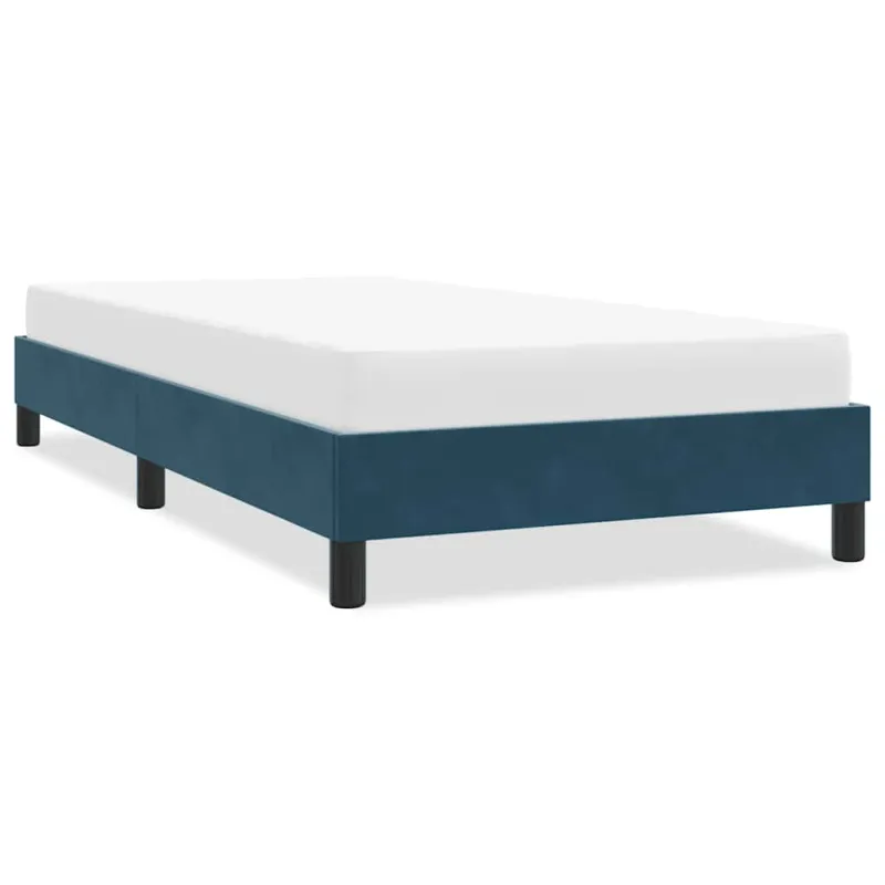 Lovos rėmas be čiužinio Tamsiai mėlynas 80x210 cm aksomas