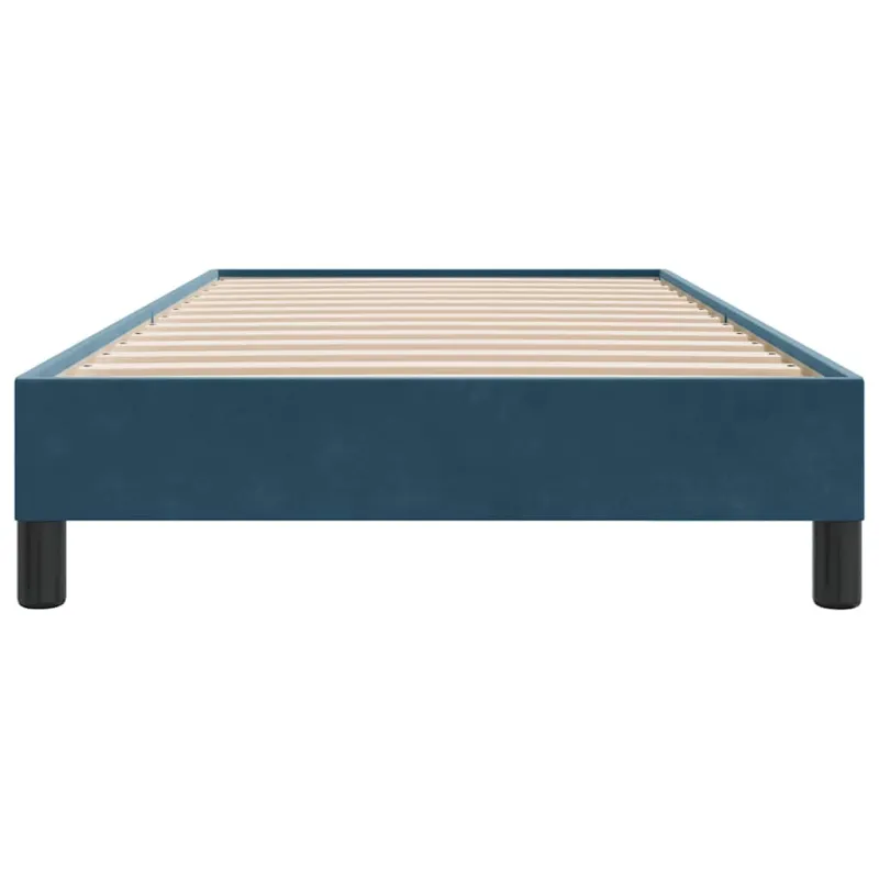Lovos rėmas be čiužinio Tamsiai mėlynas 80x210 cm aksomas