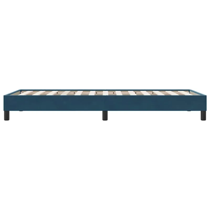 Lovos rėmas be čiužinio Tamsiai mėlynas 80x210 cm aksomas