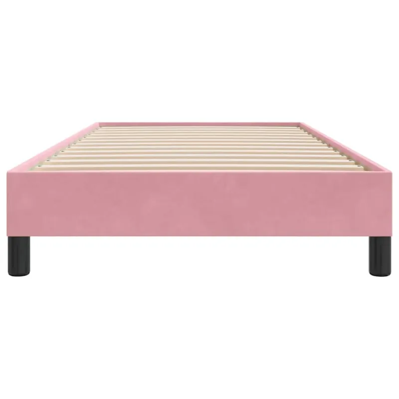 Lovos rėmas be čiužinio Rožinis 80x210 cm aksomas