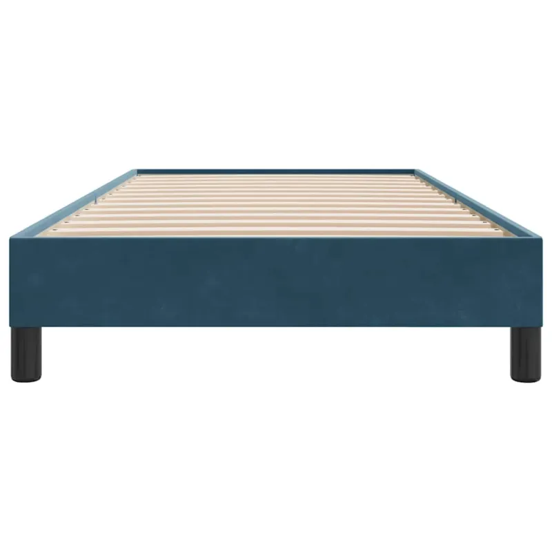 Lovos rėmas be čiužinio Tamsiai mėlynas 90x210 cm aksomas