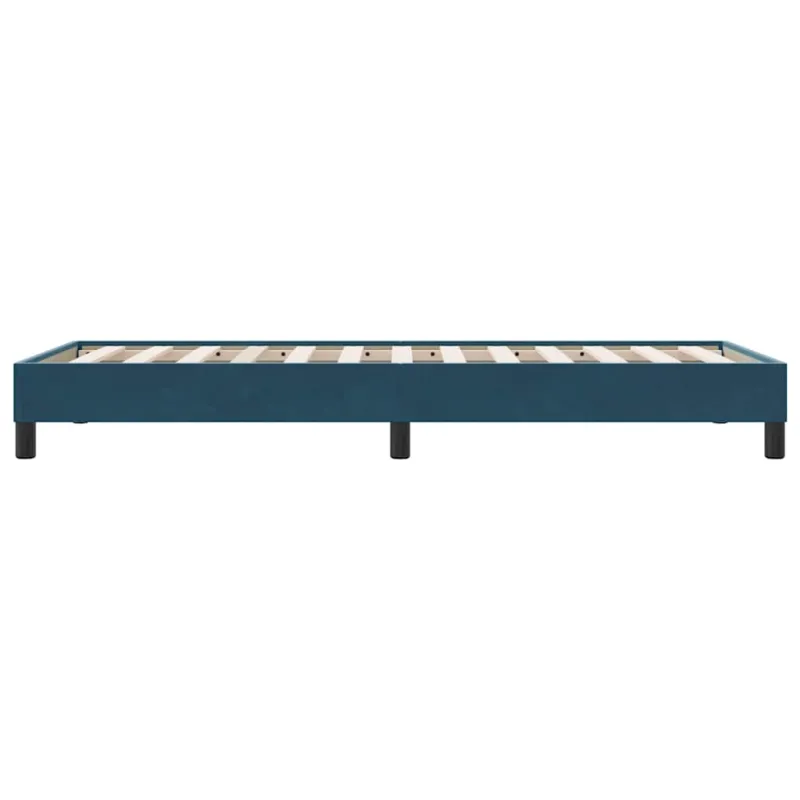 Lovos rėmas be čiužinio Tamsiai mėlynas 90x210 cm aksomas