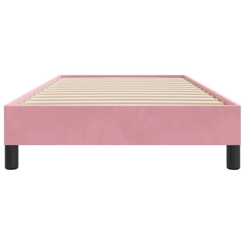 Lovos rėmas be čiužinio Rožinis 90x210 cm aksomas