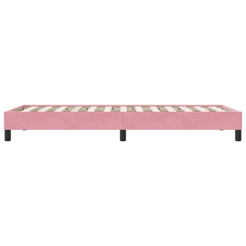 Lovos rėmas be čiužinio Rožinis 90x210 cm aksomas