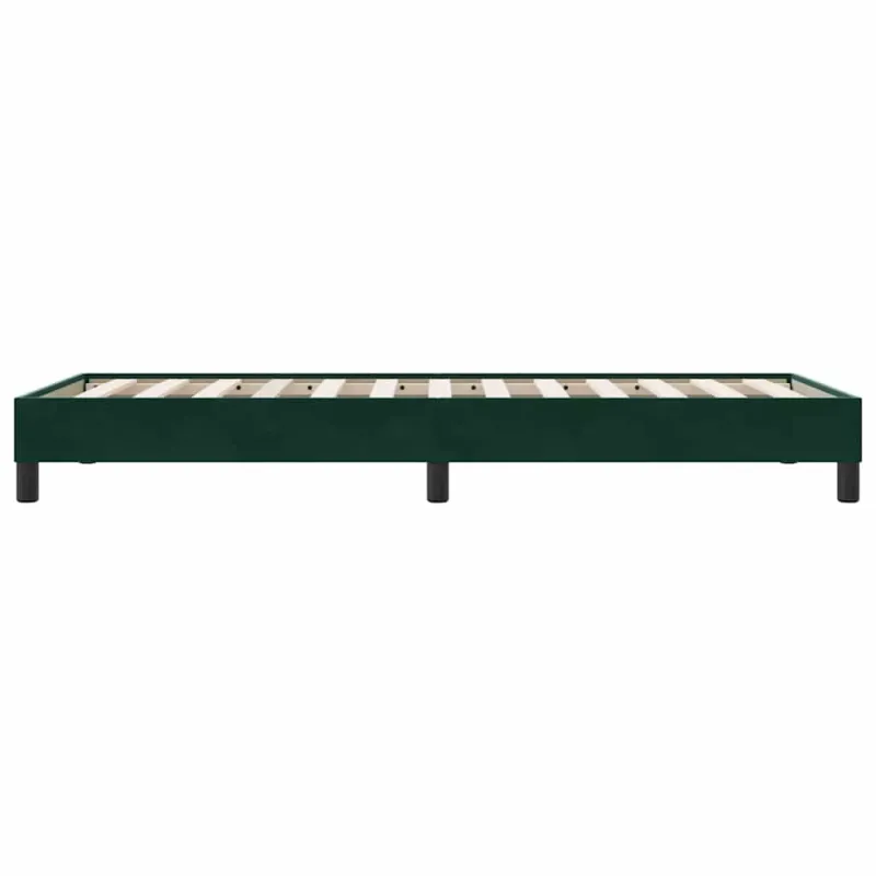Lovos rėmas be čiužinio Tamsiai žalias 100x210 cm aksomas