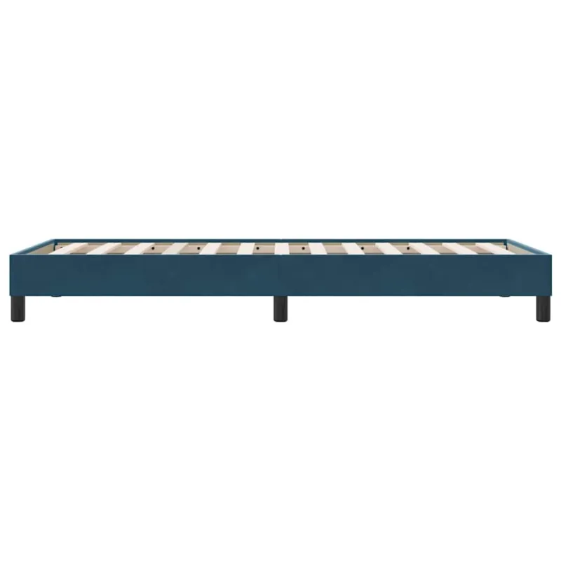 Lovos rėmas be čiužinio Tamsiai mėlynas 100x210 cm aksomas