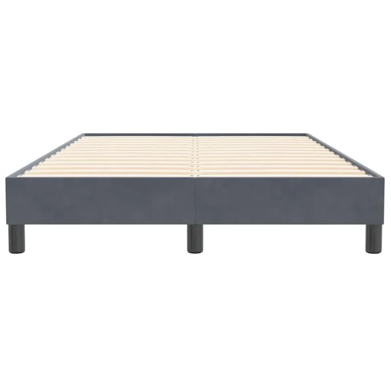 Lovos rėmas be čiužinio Tamsiai pilka 120x210 cm aksomas