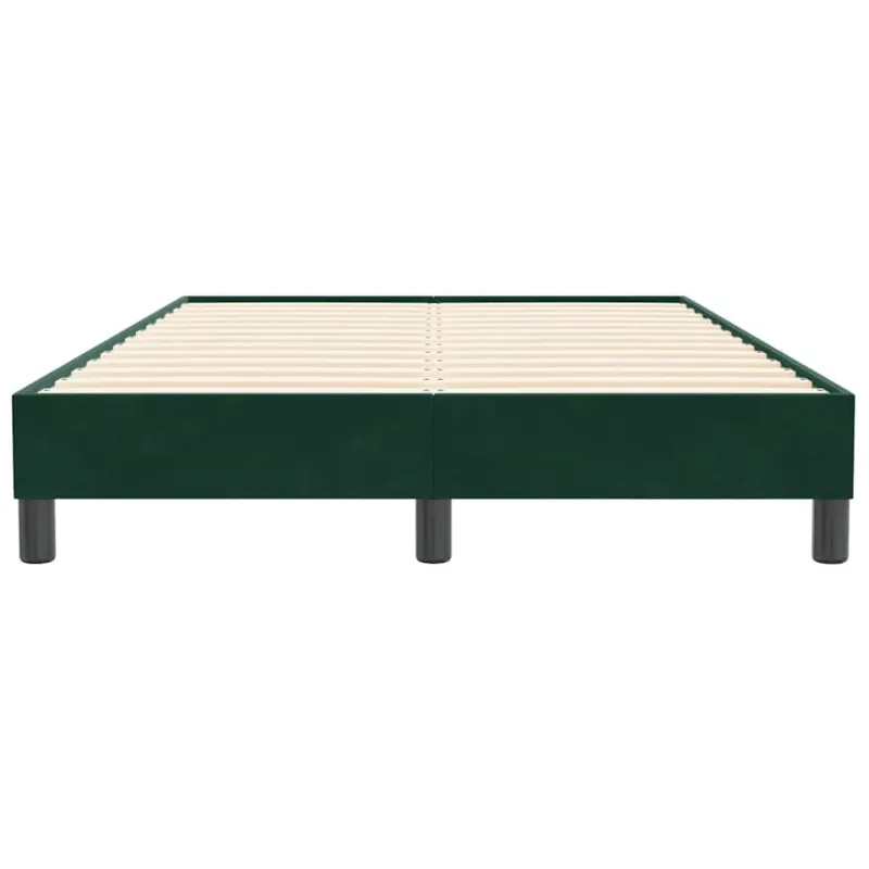 Lovos rėmas be čiužinio Tamsiai žalias 120x210 cm aksomas
