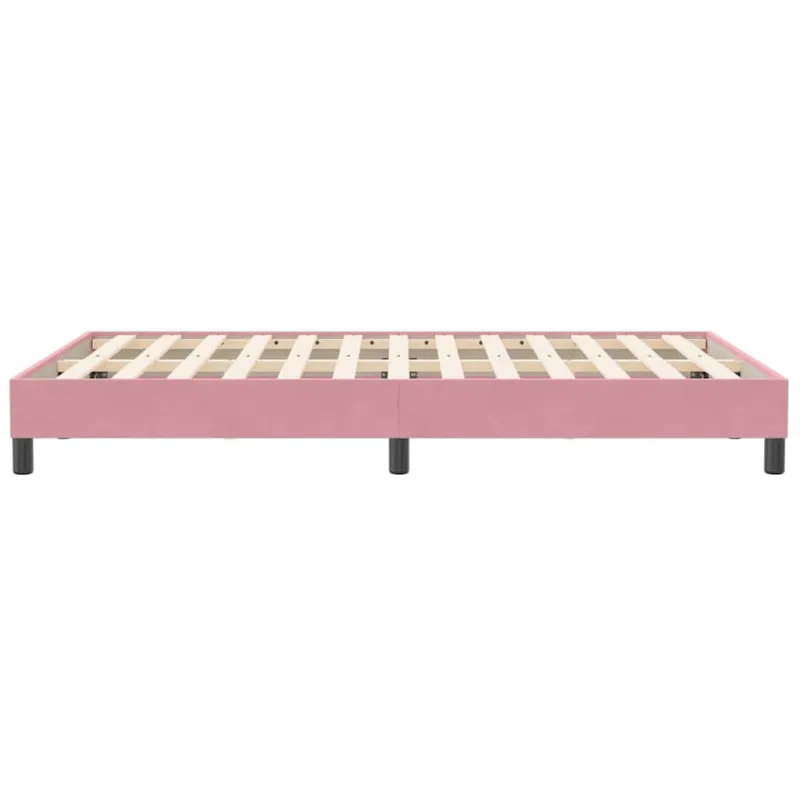 Lovos rėmas be čiužinio Rožinis 120x210 cm aksomas