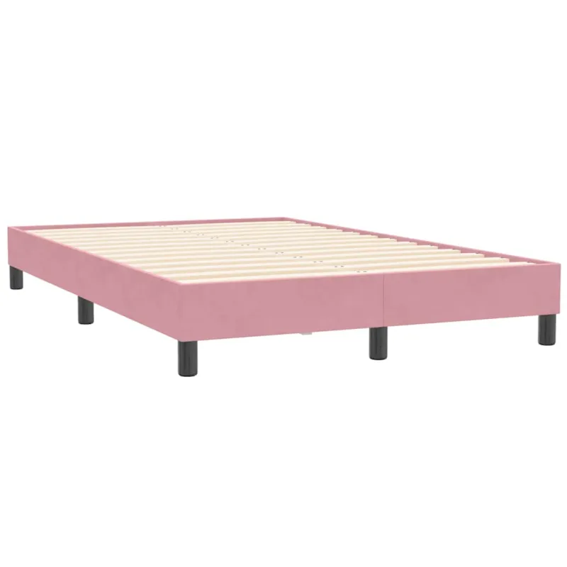 Lovos rėmas be čiužinio Rožinis 120x210 cm aksomas