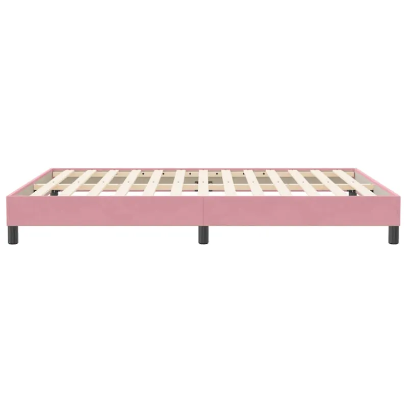 Lovos rėmas be čiužinio Rožinis 140x210 cm aksomas