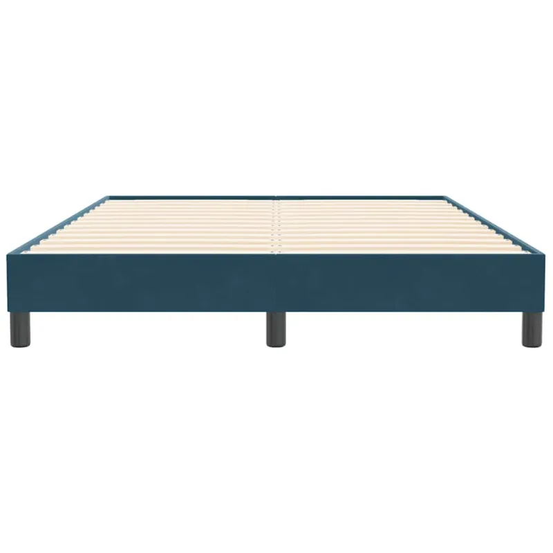 Lovos rėmas be čiužinio Tamsiai mėlynas 160x210 cm aksomas