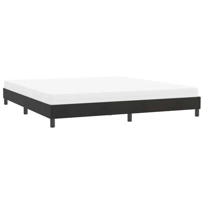 Lovos rėmas be čiužinio Juodas 180x210 cm aksomas