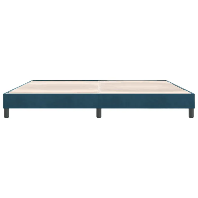 Lovos rėmas be čiužinio Tamsiai mėlynas 180x210 cm aksomas