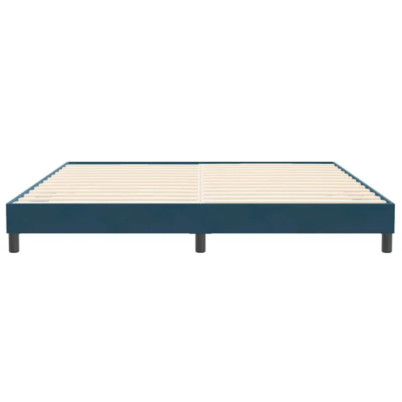 Lovos rėmas be čiužinio Tamsiai mėlynas 200x210 cm aksomas
