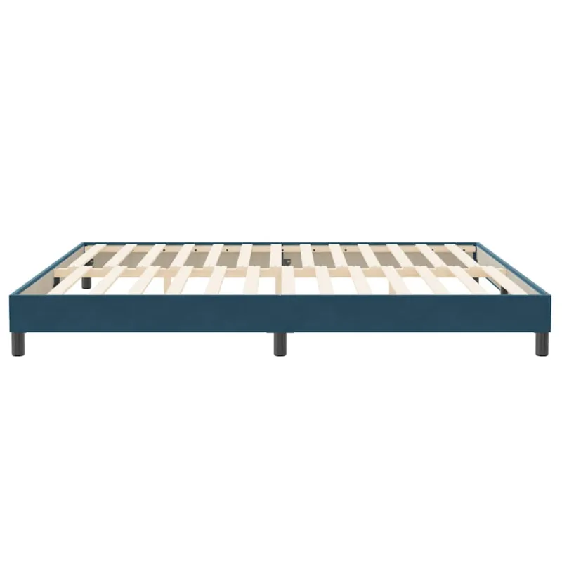 Lovos rėmas be čiužinio Tamsiai mėlynas 200x210 cm aksomas