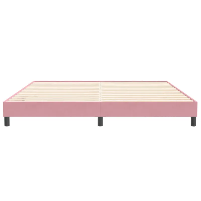 Lovos rėmas be čiužinio Rožinis 200x210 cm aksomas