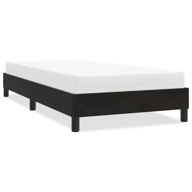 Lovos rėmas be čiužinio Juodas 80x220 cm aksomas