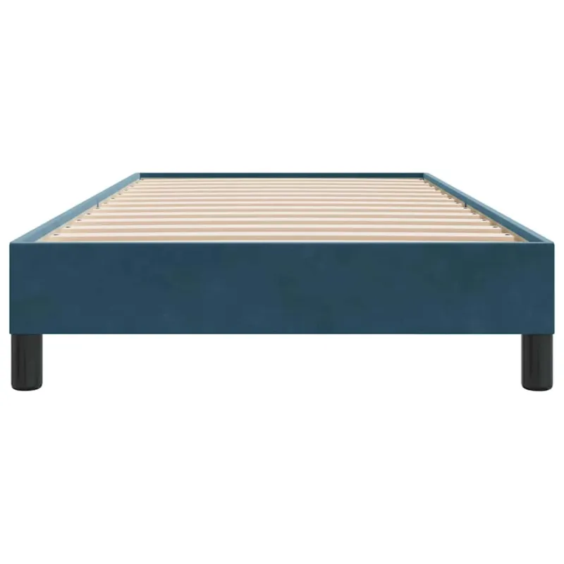 Lovos rėmas be čiužinio Tamsiai mėlynas 80x220 cm aksomas