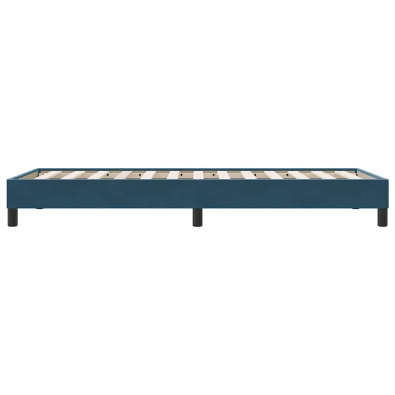 Lovos rėmas be čiužinio Tamsiai mėlynas 80x220 cm aksomas