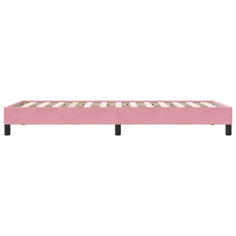Lovos rėmas be čiužinio Rožinis 80x220 cm aksomas