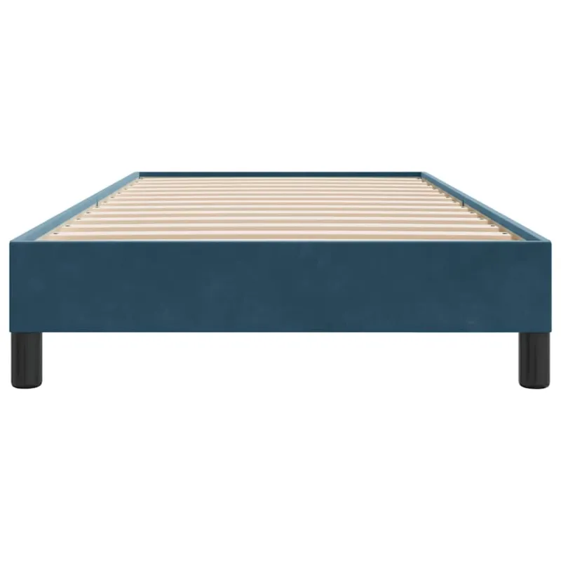 Lovos rėmas be čiužinio Tamsiai mėlynas 90x220 cm aksomas
