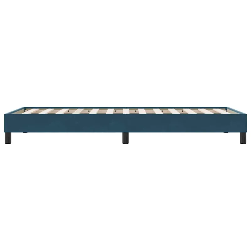 Lovos rėmas be čiužinio Tamsiai mėlynas 100x220 cm aksomas