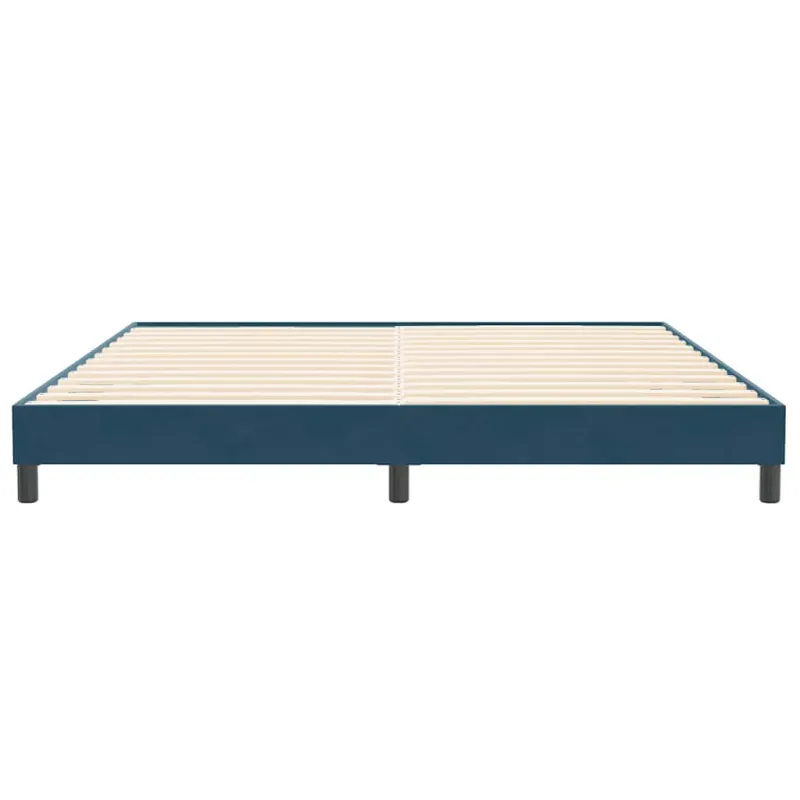 Lovos rėmas be čiužinio Tamsiai mėlynas 200x220 cm aksomas