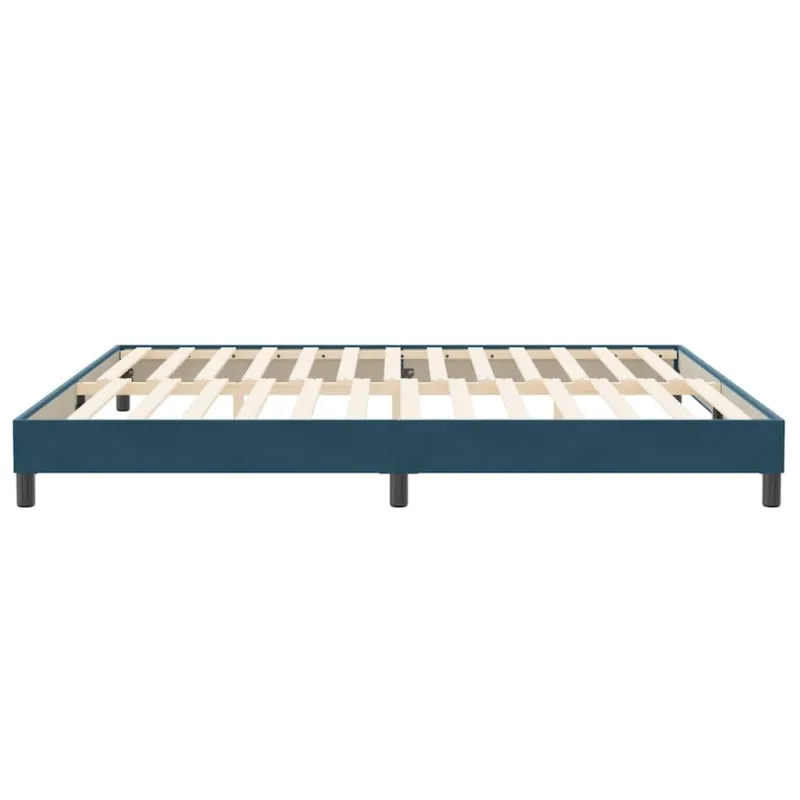 Lovos rėmas be čiužinio Tamsiai mėlynas 200x220 cm aksomas
