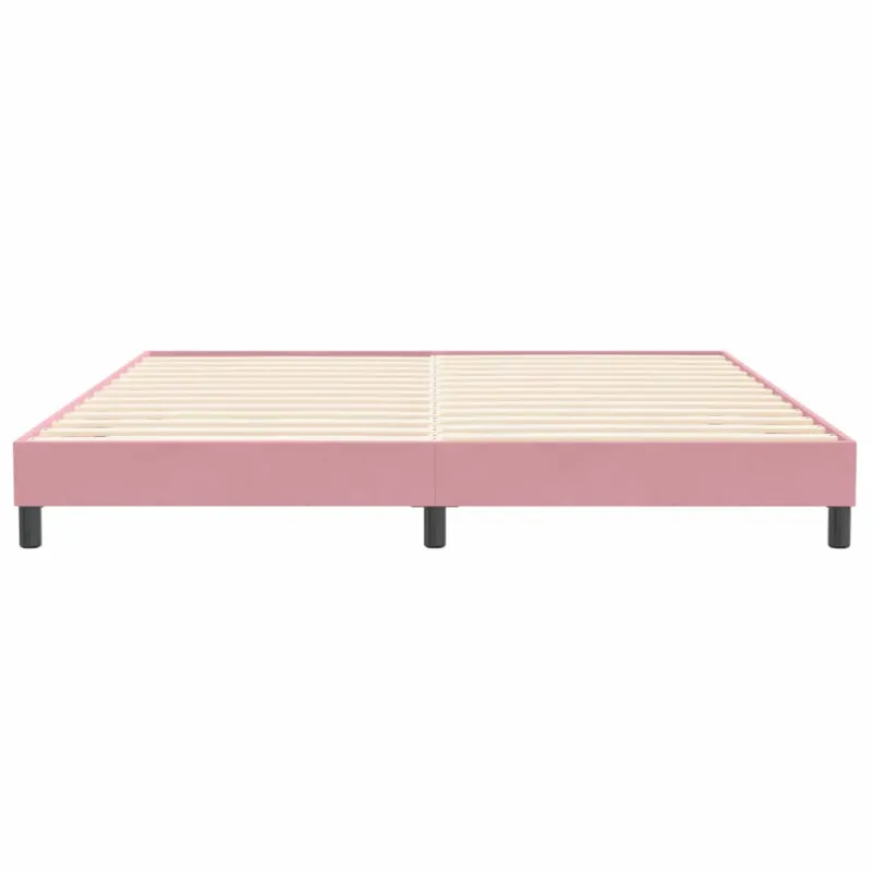 Lovos rėmas be čiužinio Rožinis 200x220 cm aksomas