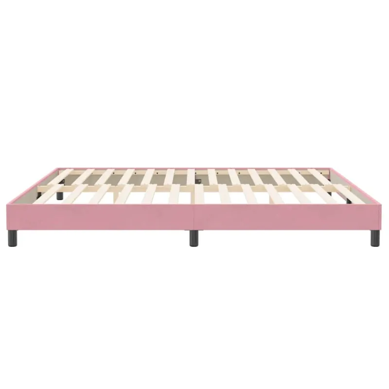 Lovos rėmas be čiužinio Rožinis 200x220 cm aksomas
