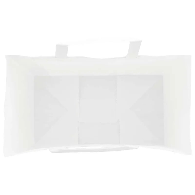 Popieriniai maišeliai, 50vnt., su rankenomis, baltas, 15x8x21cm
