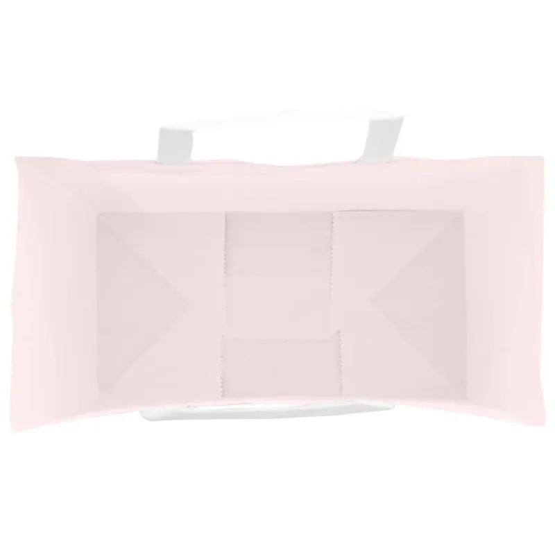 Popieriniai maišeliai 250vnt. su rankenomis, rožinis 32x17x25cm
