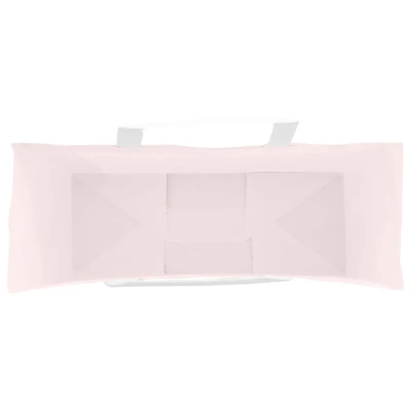 Popieriniai maišeliai 250vnt. su rankenomis, rožinis 45x17x48cm