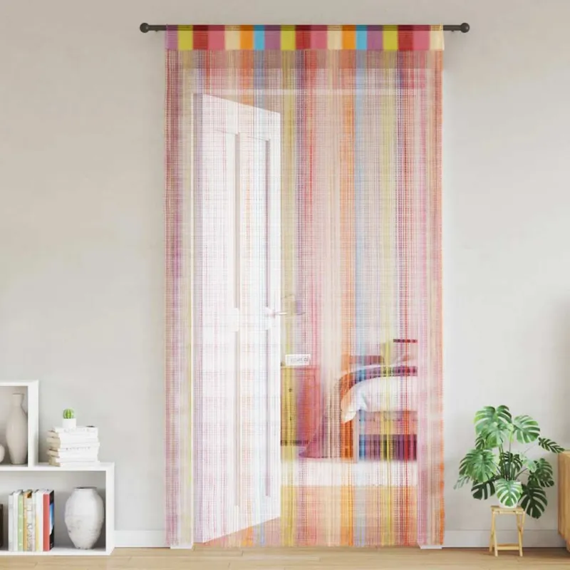 Virvelinės užuolaidos, 2vnt., 100x250cm, įvairių spalvų