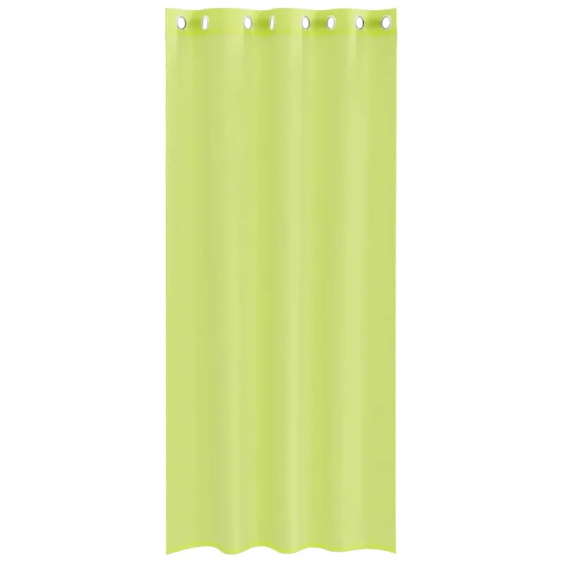 Voile užuolaidos su įvorėmis, 2vnt., obuolio žalios, 140x225cm
