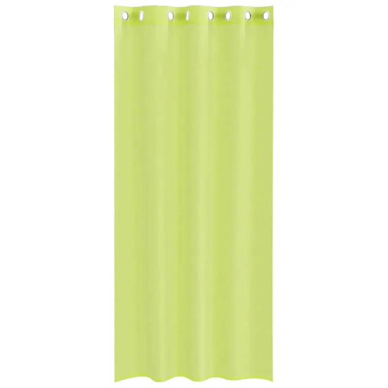 Voile užuolaidos su įvorėmis, 2vnt., obuolio žalios, 140x245cm