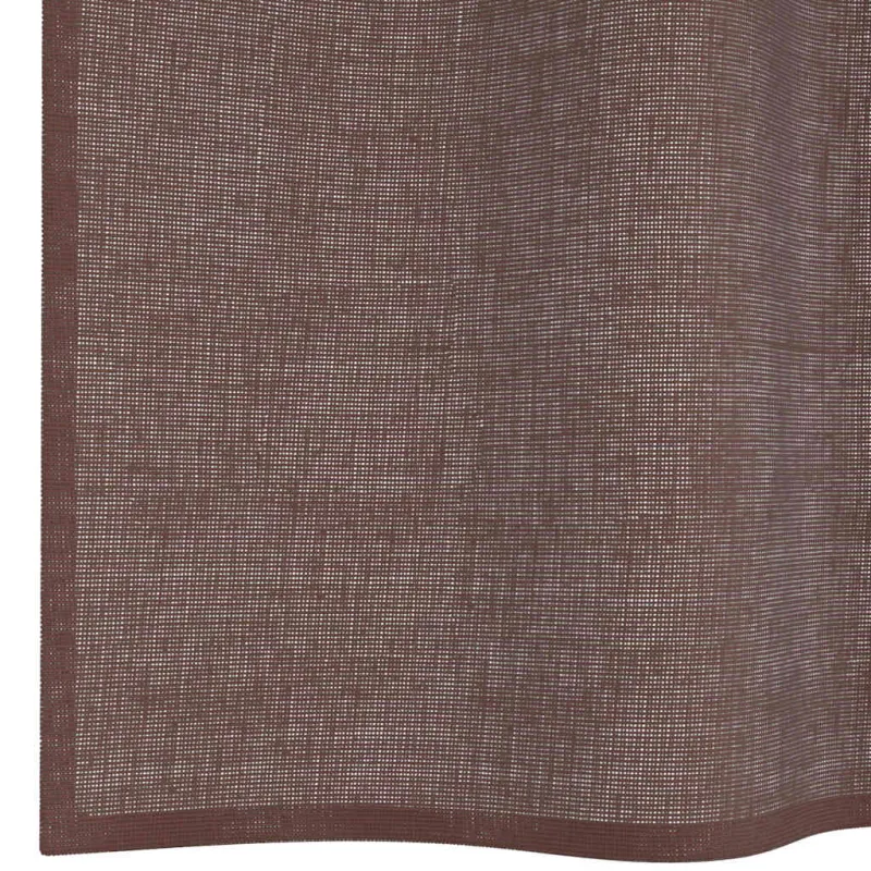 Voile užuolaidos su įvorėmis, 2vnt., rudos spalvos, 140x225cm