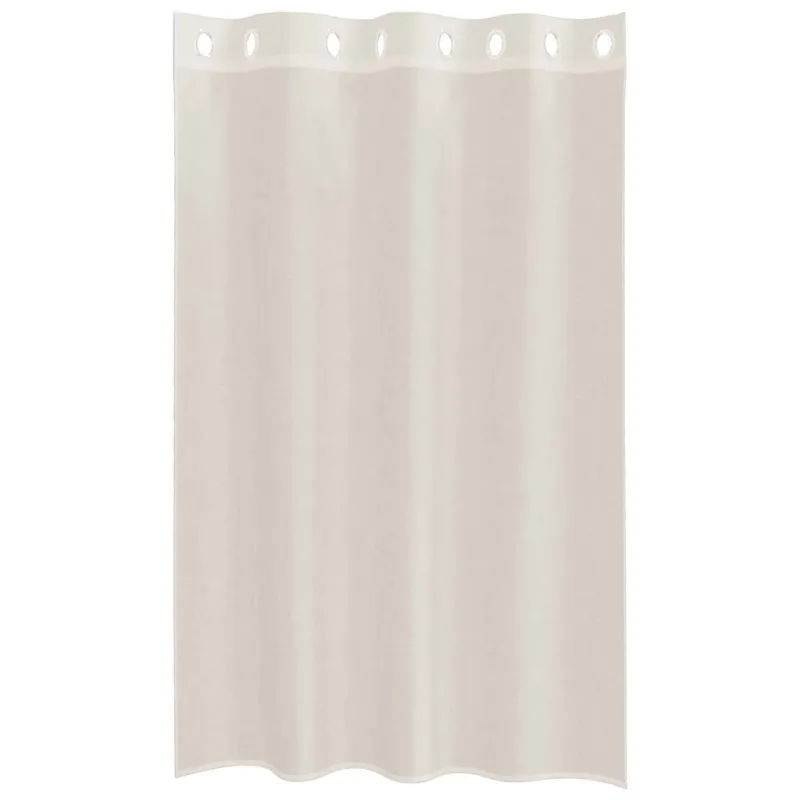 Voile užuolaidos su įvorėmis, 2vnt., kreminės, 140x175cm