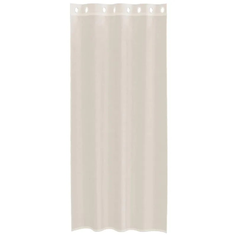 Voile užuolaidos su įvorėmis, 2vnt., kreminės, 140x245cm