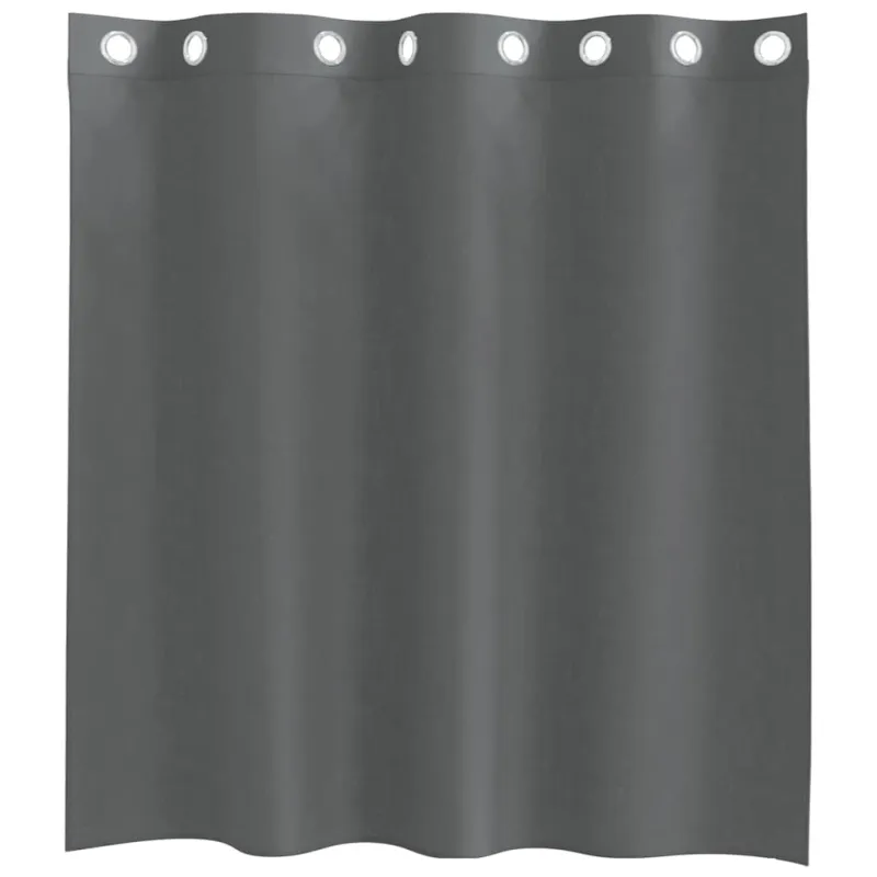 Voile užuolaidos su įvorėmis, 2vnt., tamsiai pilkas, 140x140cm