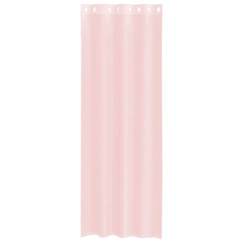 Voile užuolaidos su įvorėmis, 2vnt., šviesiai rožinė, 140x260cm