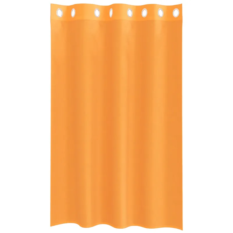 Voile užuolaidos su įvorėmis, 2vnt., oranžinis, 140x175cm