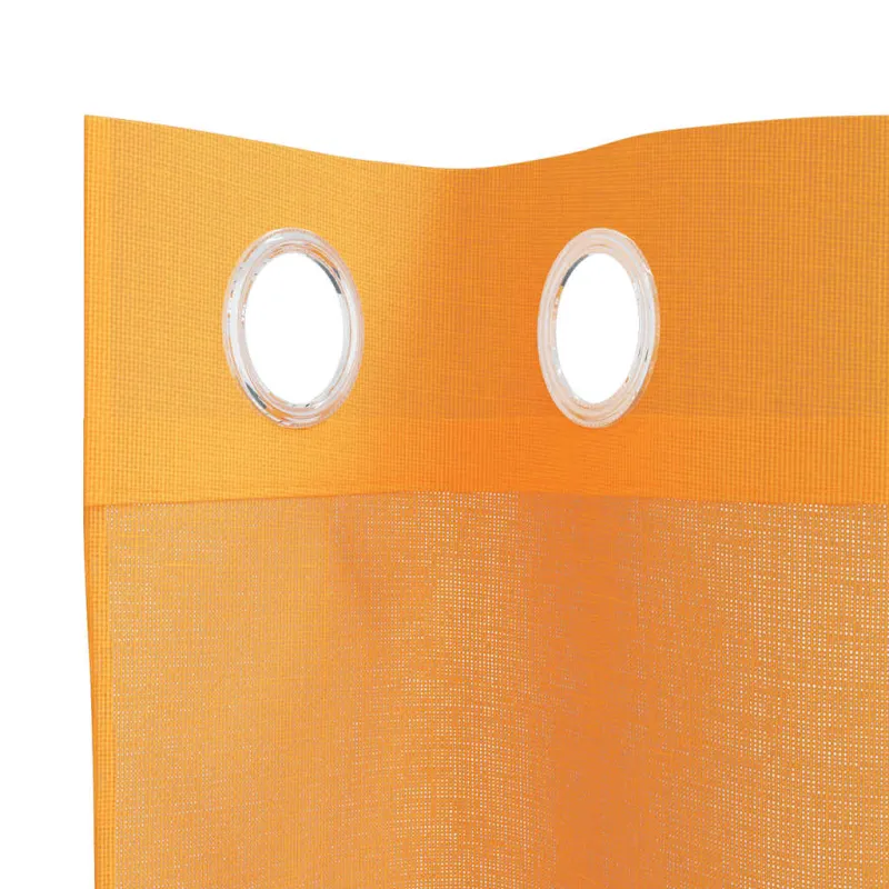 Voile užuolaidos su įvorėmis, 2vnt., oranžinis, 140x175cm