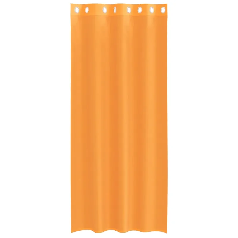 Voile užuolaidos su įvorėmis, 2vnt., oranžinis, 140x225cm