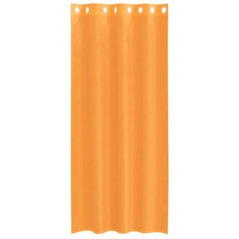 Voile užuolaidos su įvorėmis, 2vnt., oranžinis, 140x245cm