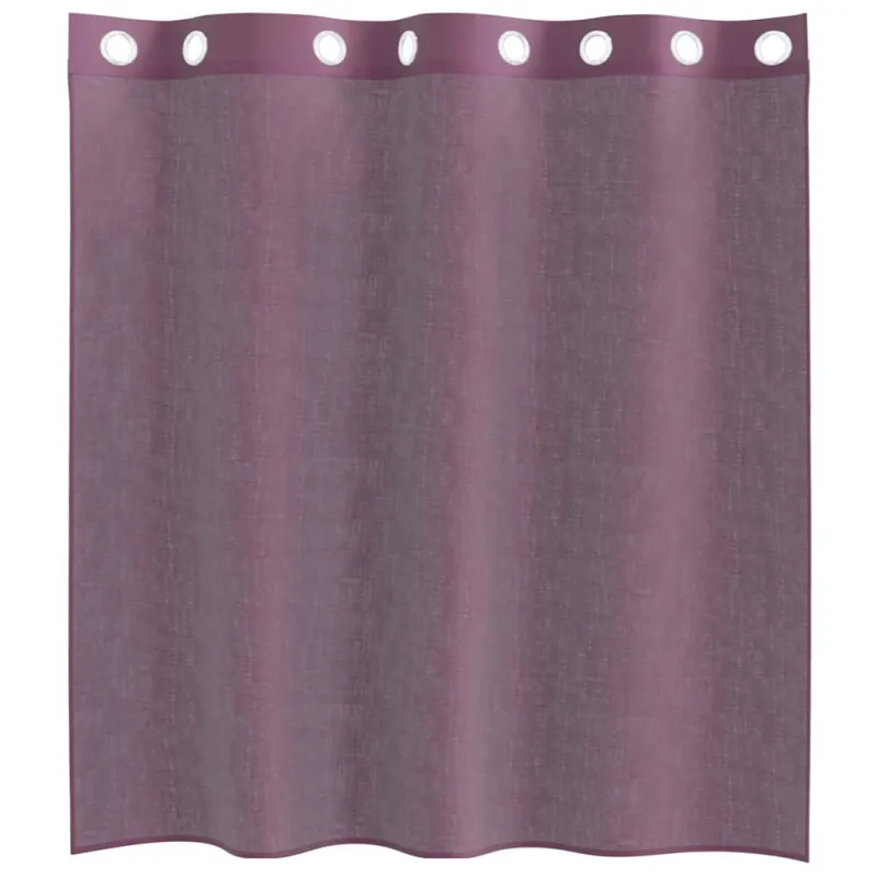 Voile užuolaidos su įvorėmis, 2vnt., violetinės sp., 140x140cm