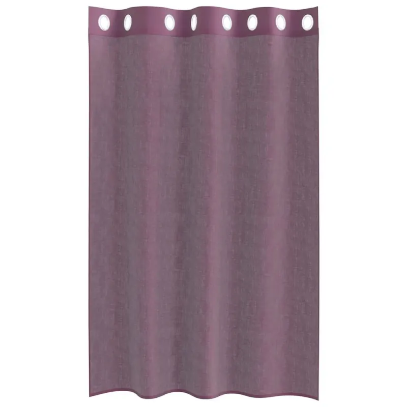 Voile užuolaidos su įvorėmis, 2vnt., violetinės sp., 140x175cm
