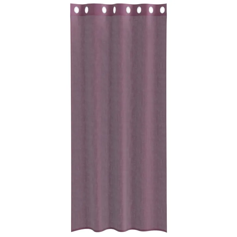 Voile užuolaidos su įvorėmis, 2vnt., violetinės sp., 140x225cm